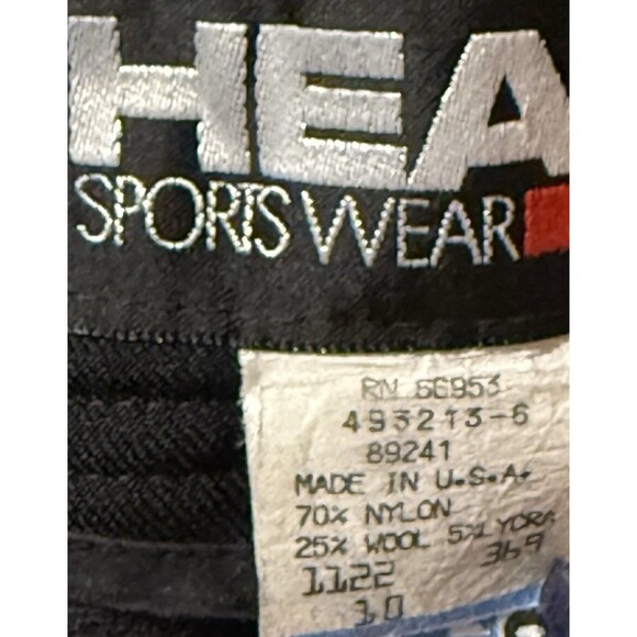 Head Vintage Tribal Ski Pants Purple Wool 10 Retro 80s Stirrup Snowcore USA Made - Picture 10 of 13